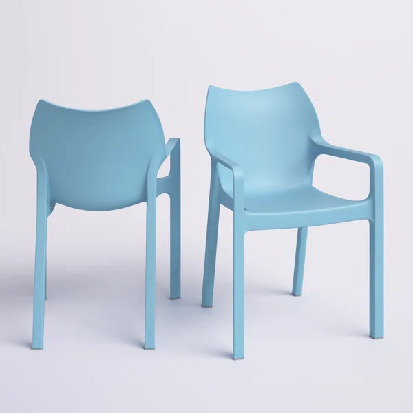 Adrian Outdoor Stacking Dining Armchair | Wayfair North America