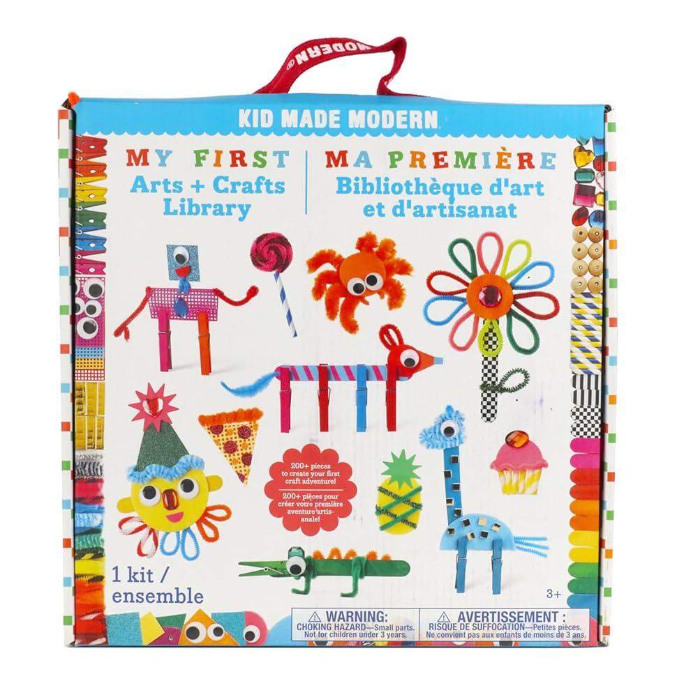 Kid Made Modern My First Arts & Crafts Set for Kids Ages 3 4 5 6 7 8+ - Ideal Preschool Craft Kit... | Amazon (US)