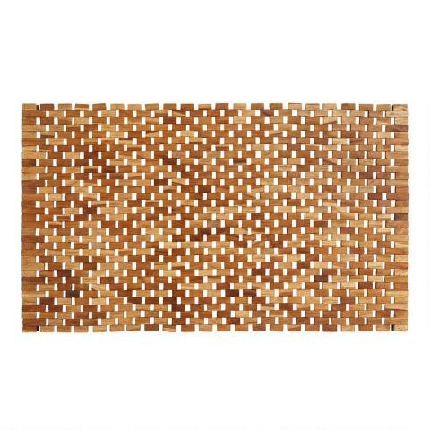 Teak Wood Bath Mat | World Market
