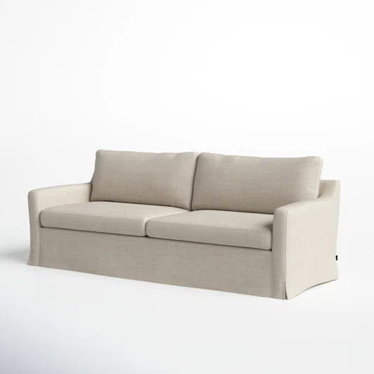 Swigart 86" Square Arm Slipcovered Sofa with Reversible Cushions | Joss & Main | Wayfair North America