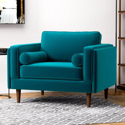 Nehemiah Velvet Armchair | Wayfair North America