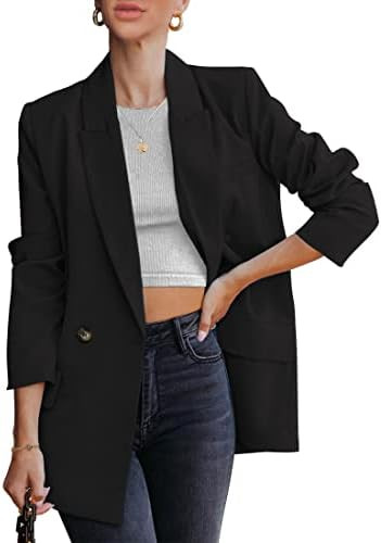 luvamia Blazer Jackets for Women Work Casual Office Long Sleeve Fashion Dressy Business Outfits | Amazon (US)