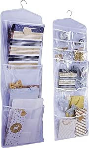 Regal Bazaar Large Double-Sided Hanging Gift Bag Organizer and Tissue Paper Holder (White) | Amazon (US)