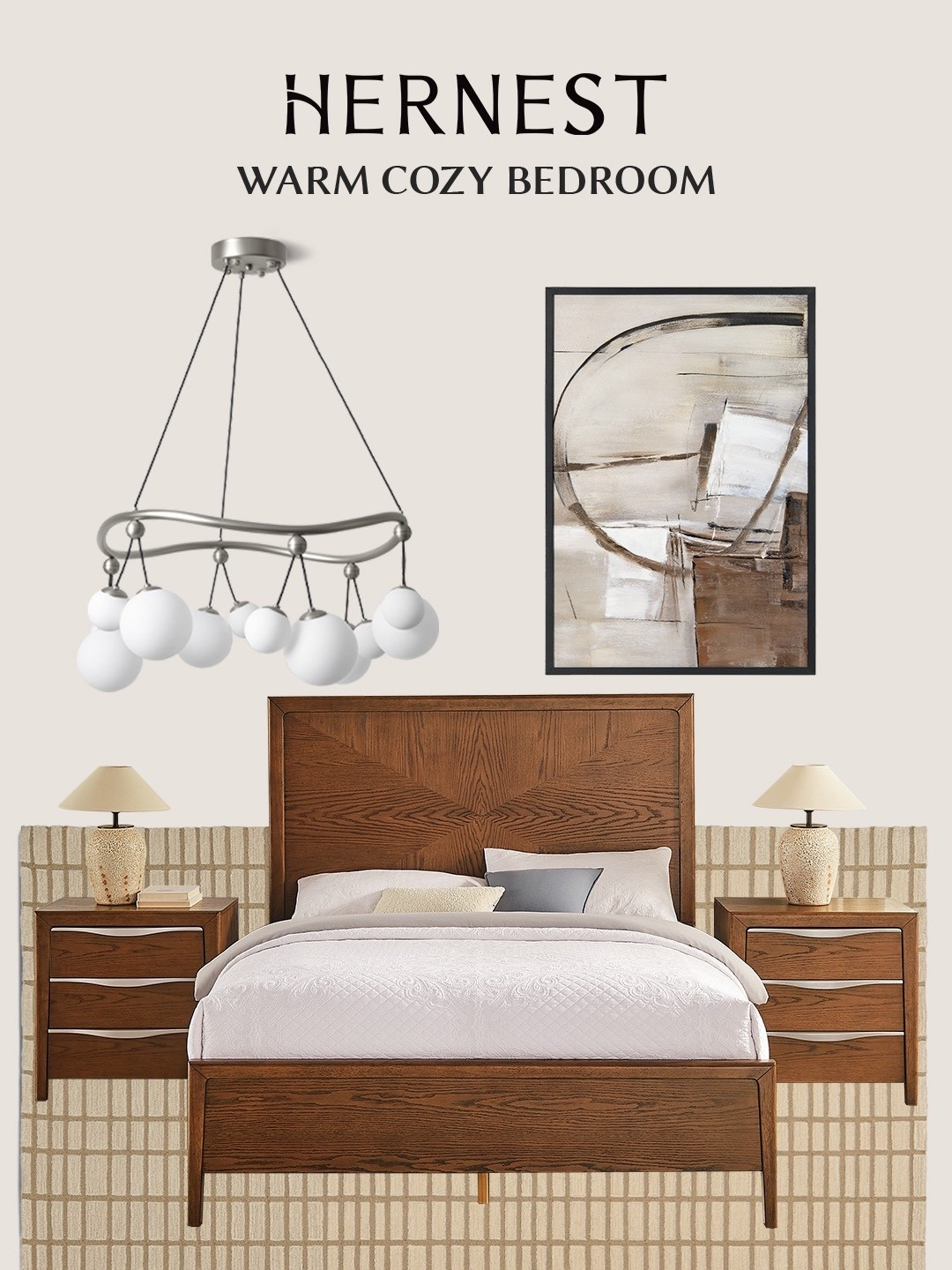 Shop below ⬇️ these  amazing curated bedroom finds from @HERNEST to give your bedroom a cozy, inviting and warmth experience. From detailed wall arts, classic beds, top notch designed area rugs and wide range of light fixtures.
Enjoy! 

Use CODE WOW15 to save to day…

#BedroomDesign #CozyVibes

#LTKStyleTip #LTKHome #LTKFallSale