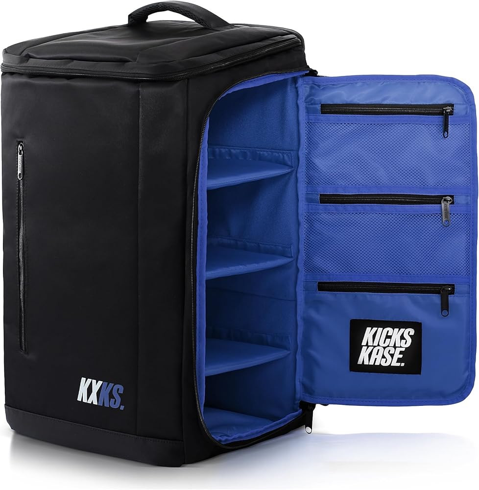 (Kicks Kase Premium Sneaker & Travel Backpack - Travel Sneaker Bag for Shoes, Perfect Gym Sports ... | Amazon (US)