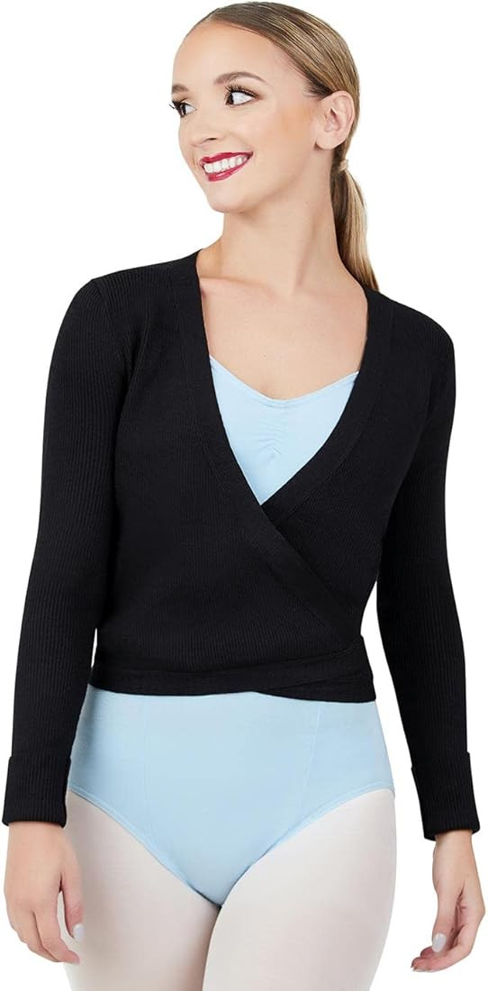 Capezio Women's Knit Wrap Sweater | Amazon (US)