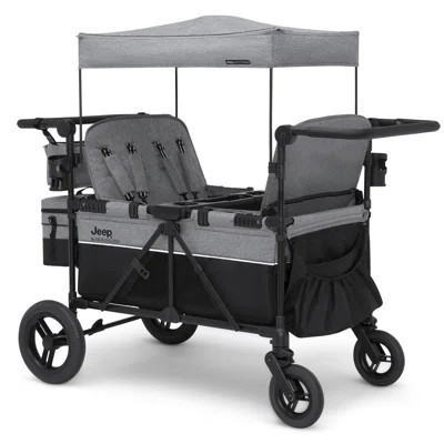 Jeep Wrangler Deluxe 4 Seater Stroller Wagon by Delta Children | Wayfair North America