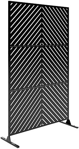 Veradek Arrow Decorative Outdoor Divider with Stand, Black | Amazon (US)