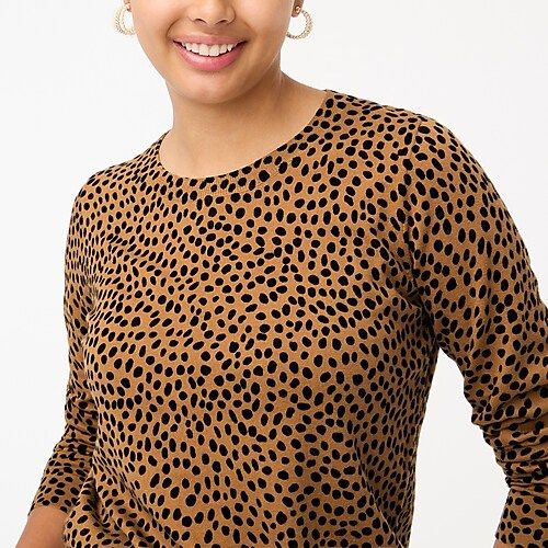 Cheetah Teddie sweater | J.Crew Factory