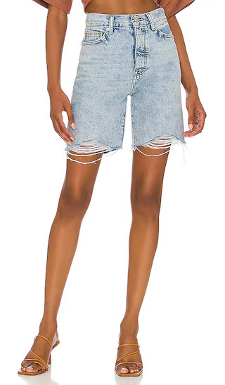 Devon High Rise 90's Cut Off in Paloma | Revolve Clothing (Global)