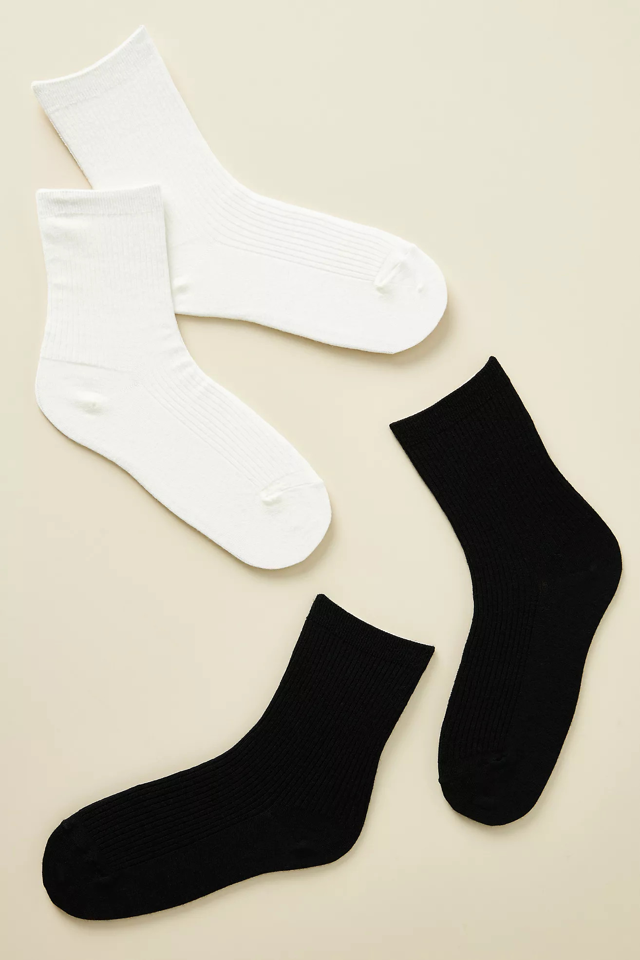 Set of Two Ribbed Socks | Anthropologie (US)
