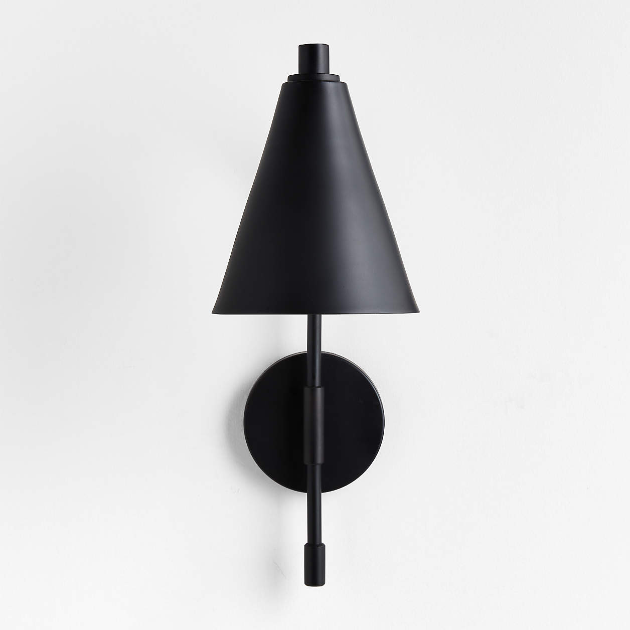Lisse Black Indoor/Outdoor Wall Sconce Light + Reviews | Crate & Barrel | Crate & Barrel