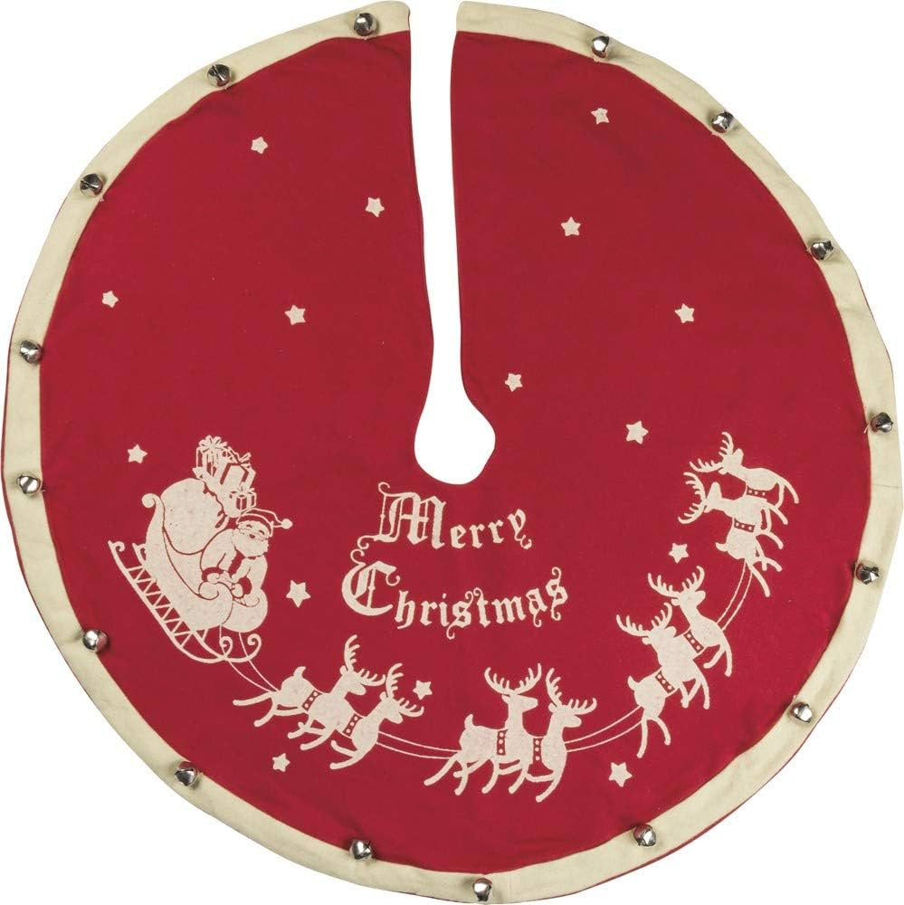 Primitives by Kathy Vintage Tree Skirt, Santa & Sleigh | Amazon (US)