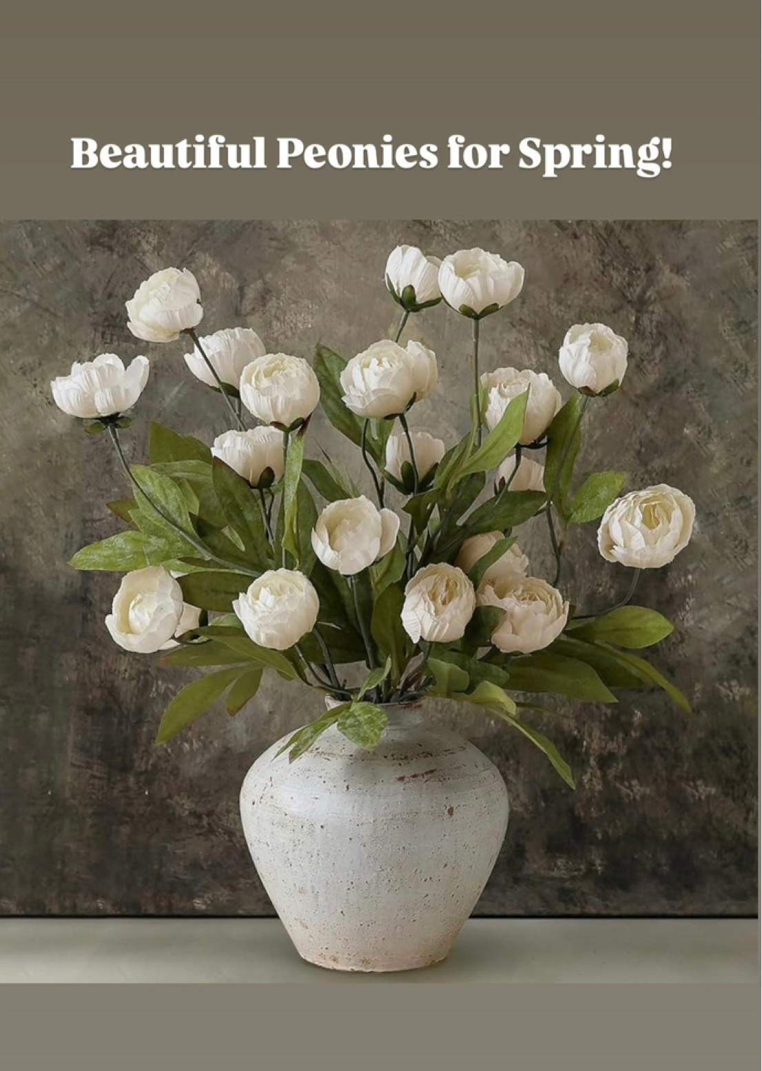 Beautiful peonies for spring styling! Shop more colors ! Amazon home, free shipping. 


#LTKhome #LTKfindsunder50 #LTKsalealert