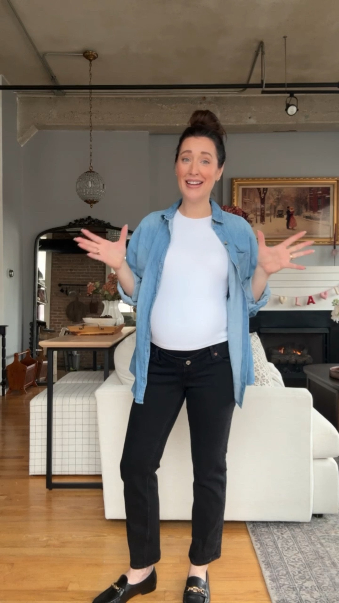 These Abercrombie maternity denim are WORTH THE HYPE. Wearing my true size 25 in this ankle straight style, they are so comfy and flattering

#LTKBump #LTKmomlife