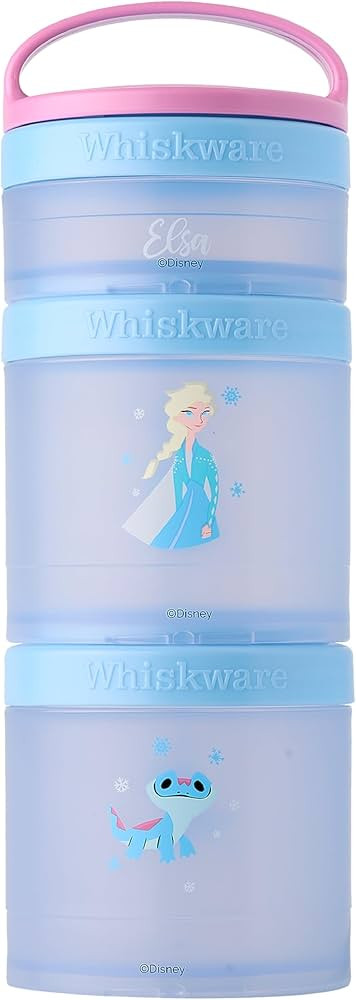 Whiskware Disney Princess Frozen, Stackable Snack Containers for Babies, Kids, and Toddlers, 3 St... | Amazon (US)