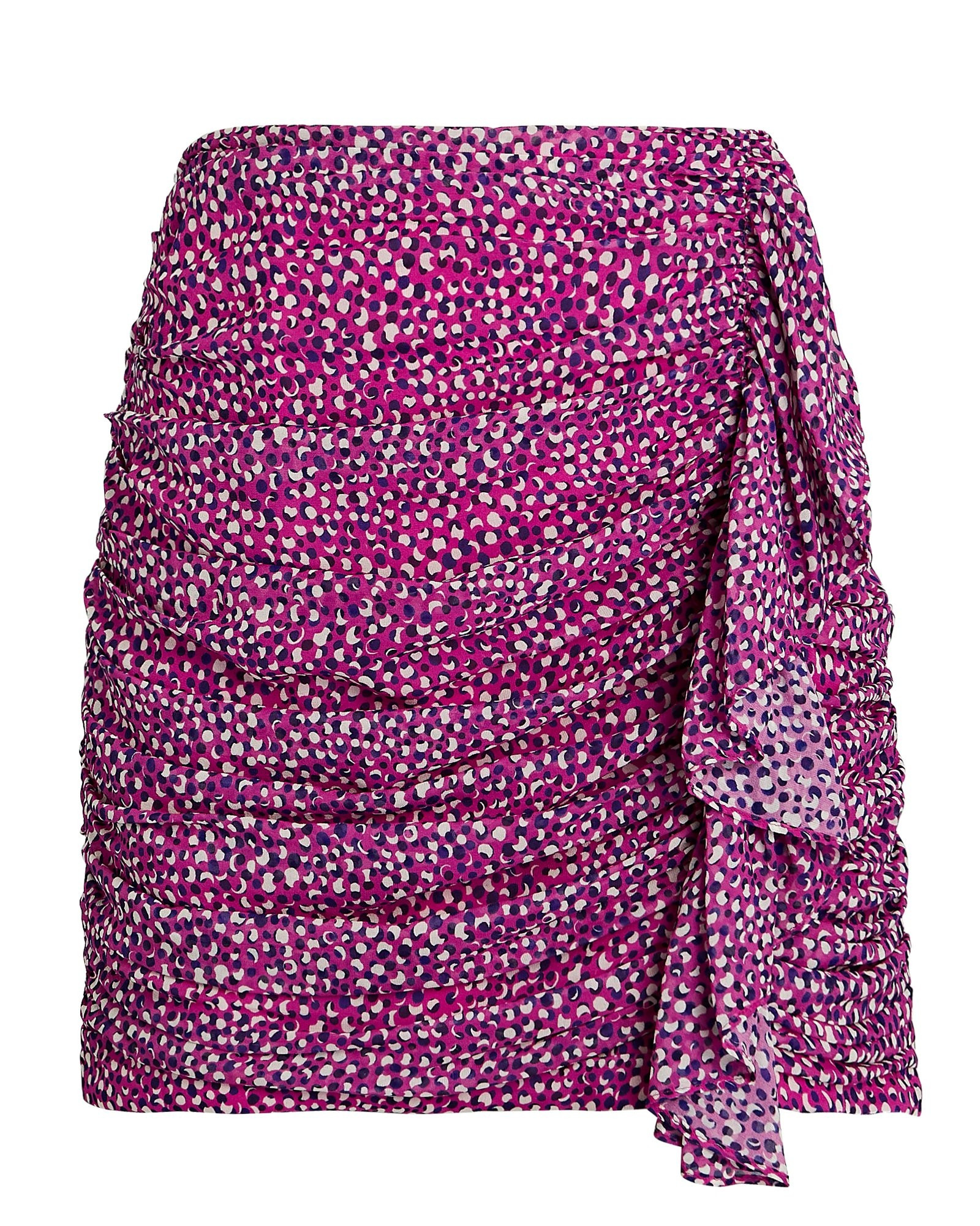 McKenna Ruched Chiffon Mini Skirt | INTERMIX