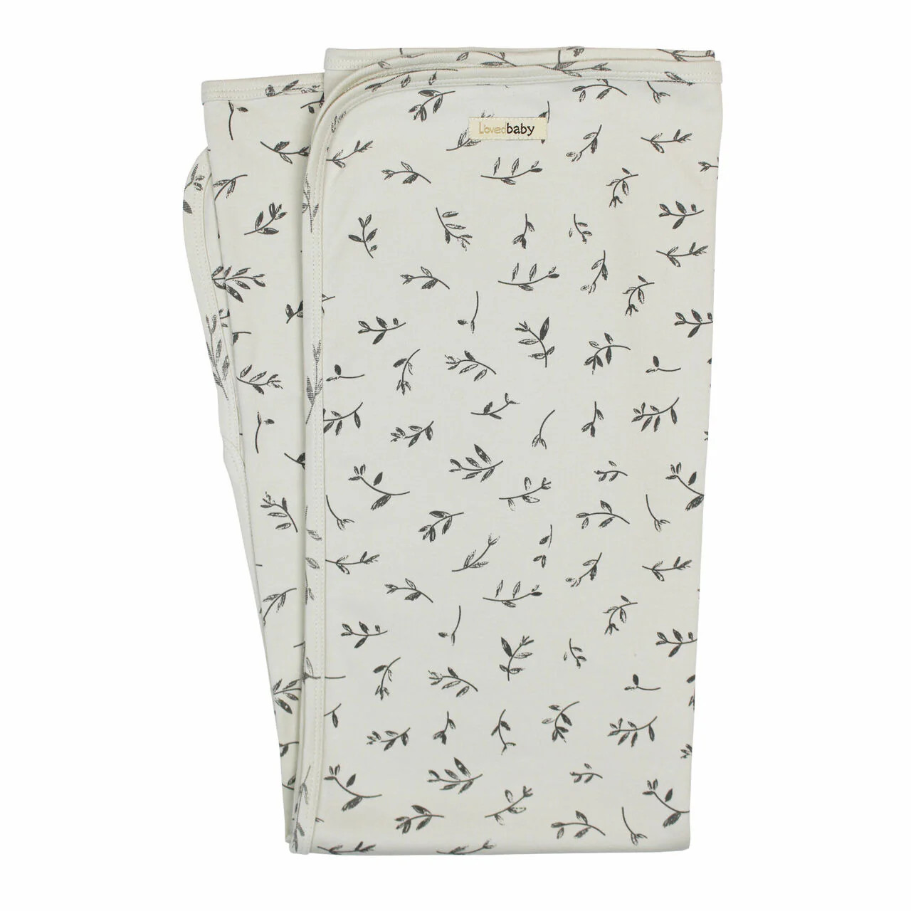Organic Swaddling Blanket, Print in Stone Flower | L'ovedbaby