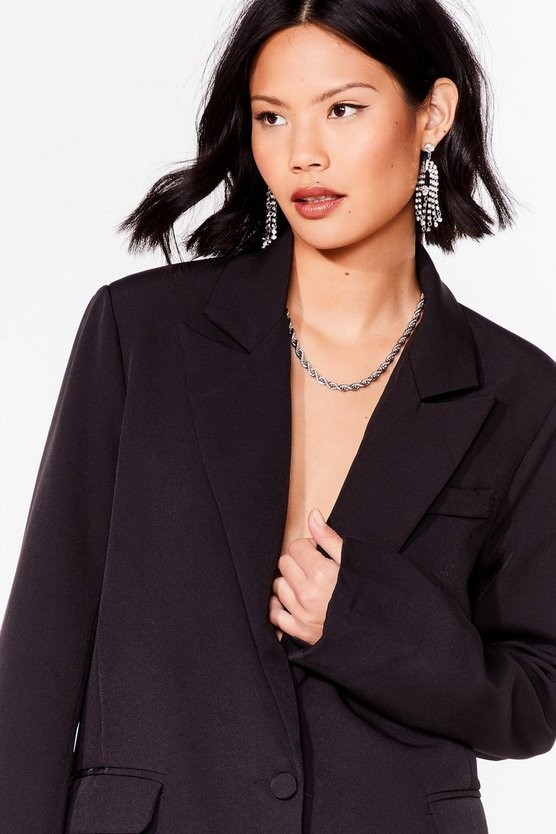 It's Just Business Longline Blazer | NastyGal (UK, IE)