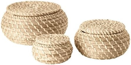 Ikea Seagrass Box with lid, Set of 3, sea Grass | Amazon (US)