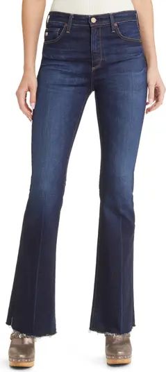 Farrah Raw Hem High Waist Bootcut Jeans | Nordstrom