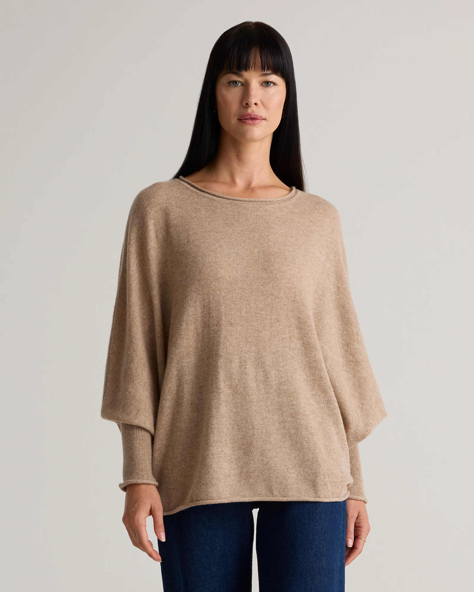 Cashmere Batwing Sweater | Quince in Oatmeal | Quince