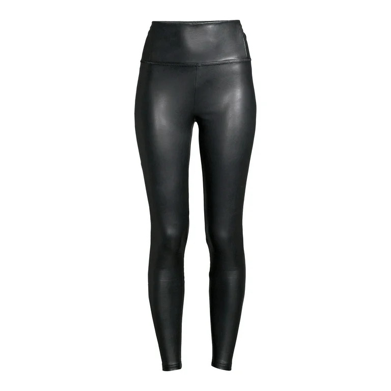 Scoop Women's Vegan Leather Leggings with 4-Way Stretch | Walmart (US)