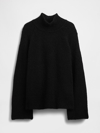 Fuzzy Oversized Turtleneck Sweater | Gap (CA)