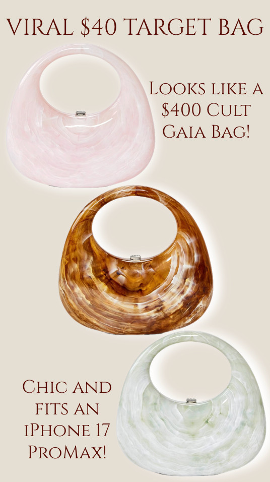 VIRAL TARGET BAG (looks tiny but fits an iPhone 17 ProMax!)
.............
Evening bag wedding purse clutch acrylic clutch cult Gaia dupe revolve dupe Nordstrom dupe target clutch target purse plastic purse with handle wedding bag green bag green purse marble clutch marble bag marble purse target fashion target new arrivals viral bag viral purse statement bag statement purse handbag small purse tiny purse tiny bag 

#LTKFindsUnder50 #LTKootd #LTKWedding

#LTKTravel #LTKWedding #LTKFindsUnder50