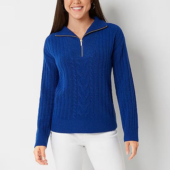 new!St. John's Bay Womens Long Sleeve Pullover Sweater | JCPenney