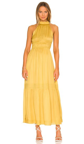 Margot Ankle Dress in Chartreuse | Revolve Clothing (Global)