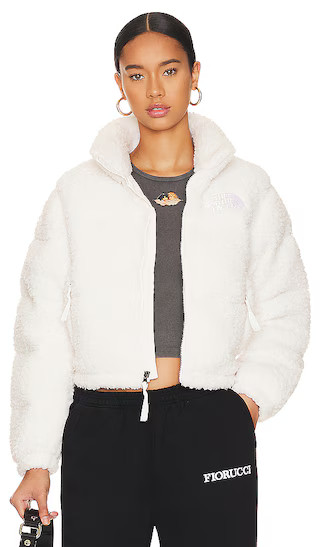 High Pile Nuptse Jacket in Gardenia White | Revolve Clothing (Global)