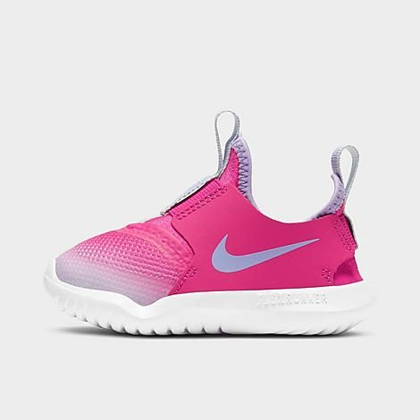 Nike Girls' Toddler Flex Runner Running Shoes in Pink/Fireberry Size 4.0 Leather | Finish Line (US)