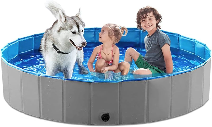 Jasonwell Foldable Dog Pet Bath Pool Collapsible Dog Pet Pool Bathing Tub Kiddie Pool Doggie Wadi... | Amazon (US)