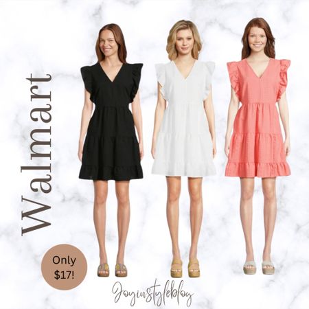 Walmart Time and Tru Women's Fit and Flare Mini Dress, Sizes XS-XXXL / white dress / church dress / summer dress 

#LTKFindsUnder50 #LTKWedding #LTKStyleTip