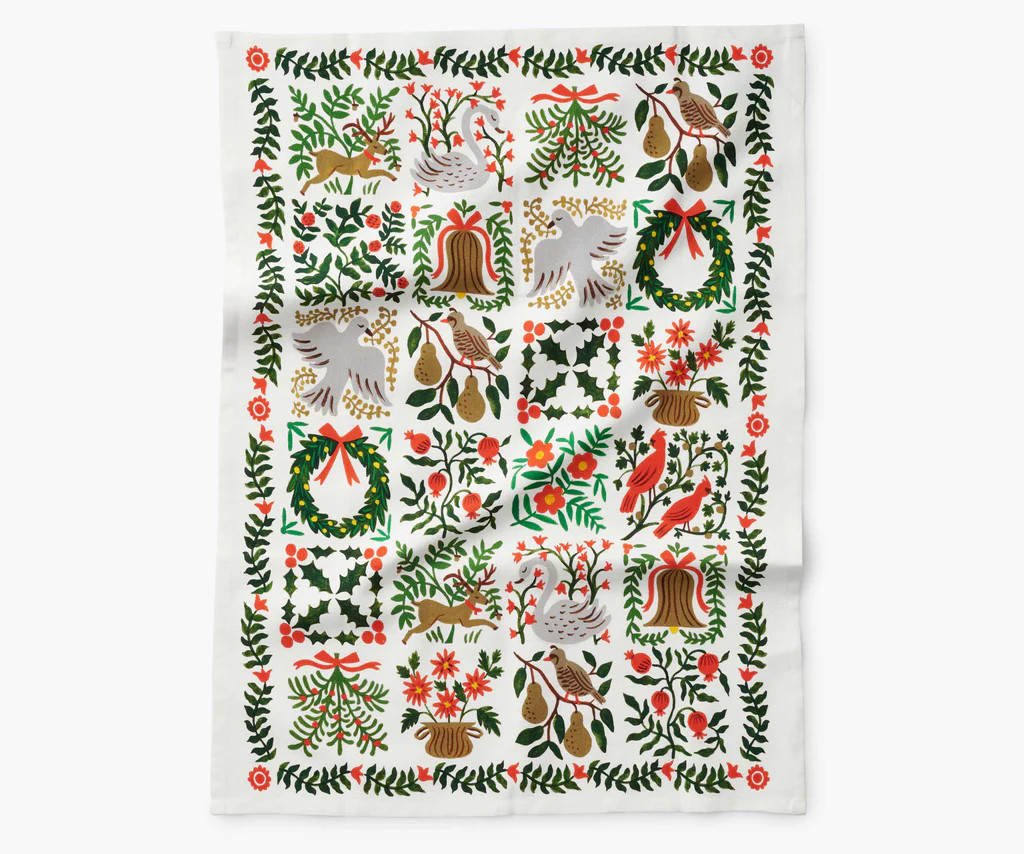 Holiday Tea Towel - Christmastide | Rifle Paper Co.