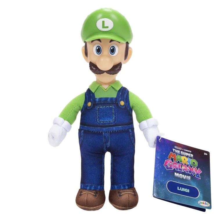 The Super Mario Galaxy Movie – 9 inch Plush Figure – Luigi | Walmart (US)