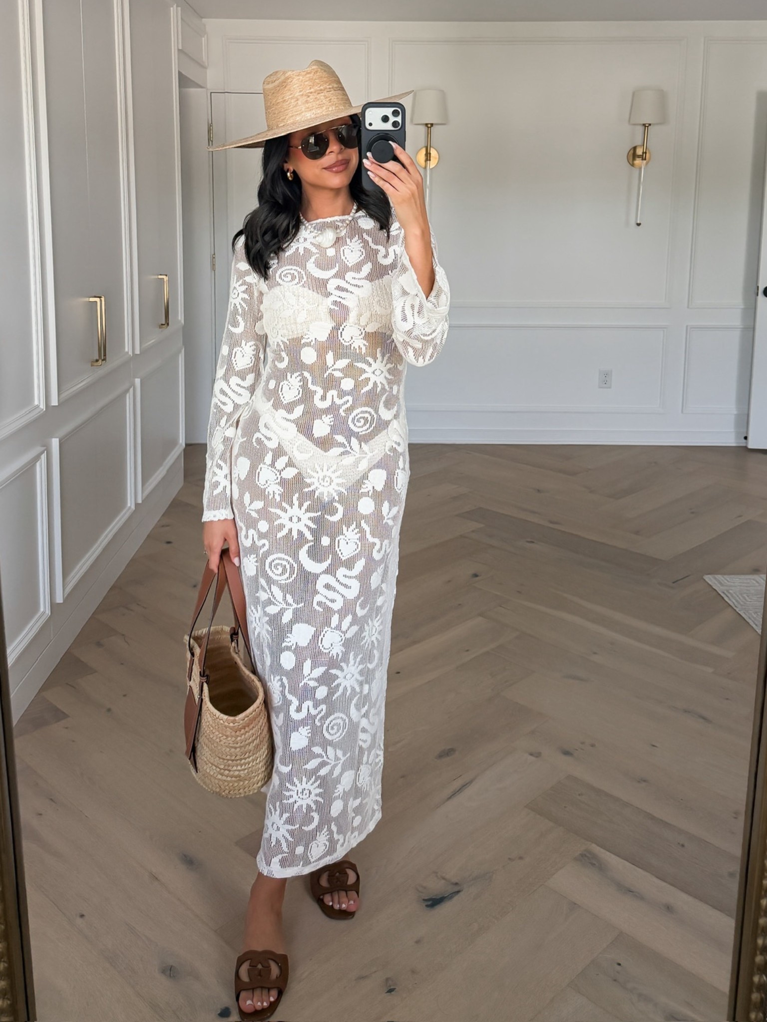 Vacation outfit ☀️🌴 Wearing size S swimsuit and size S maxi mesh cover up 

beach outfit, pool outfit, vacation outfit, Miami outfit, Miami Beach outfit, mom outfit, postpartum outfit 

#LTKmomlife #LTKSwim