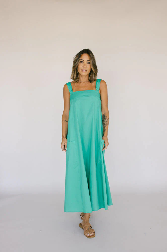 Happy Valley Poplin Midi Dress | Fig & Willow