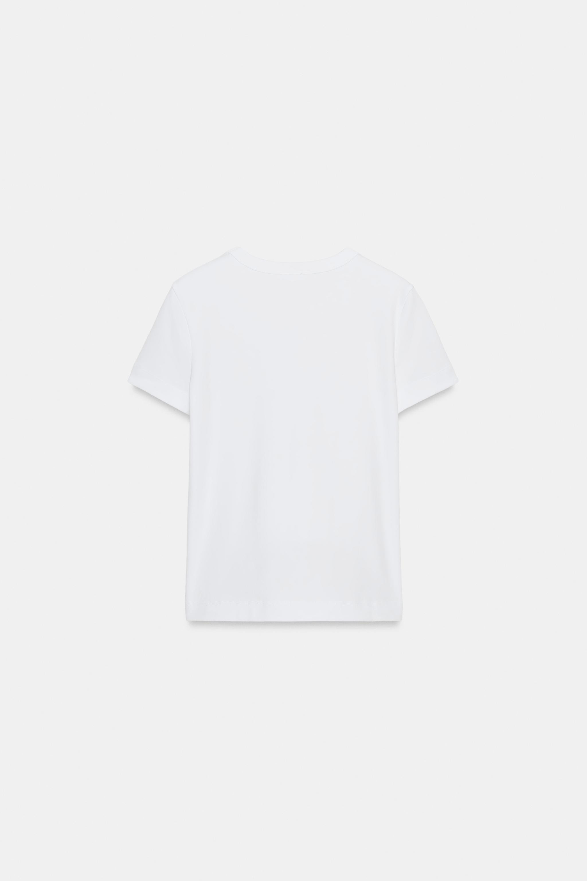 SHORT SLEEVE INTERLOCK T-SHIRT | Zara US