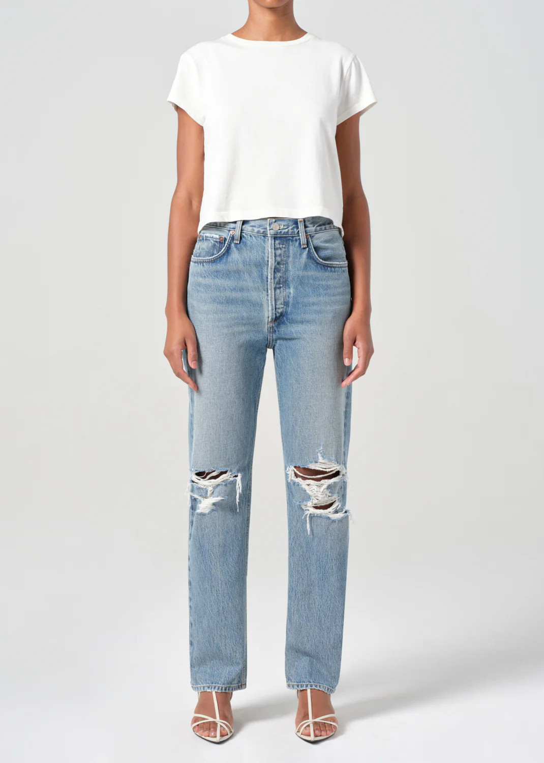 90's Pinch Waist High Rise Straight in Backdrop | AGOLDE