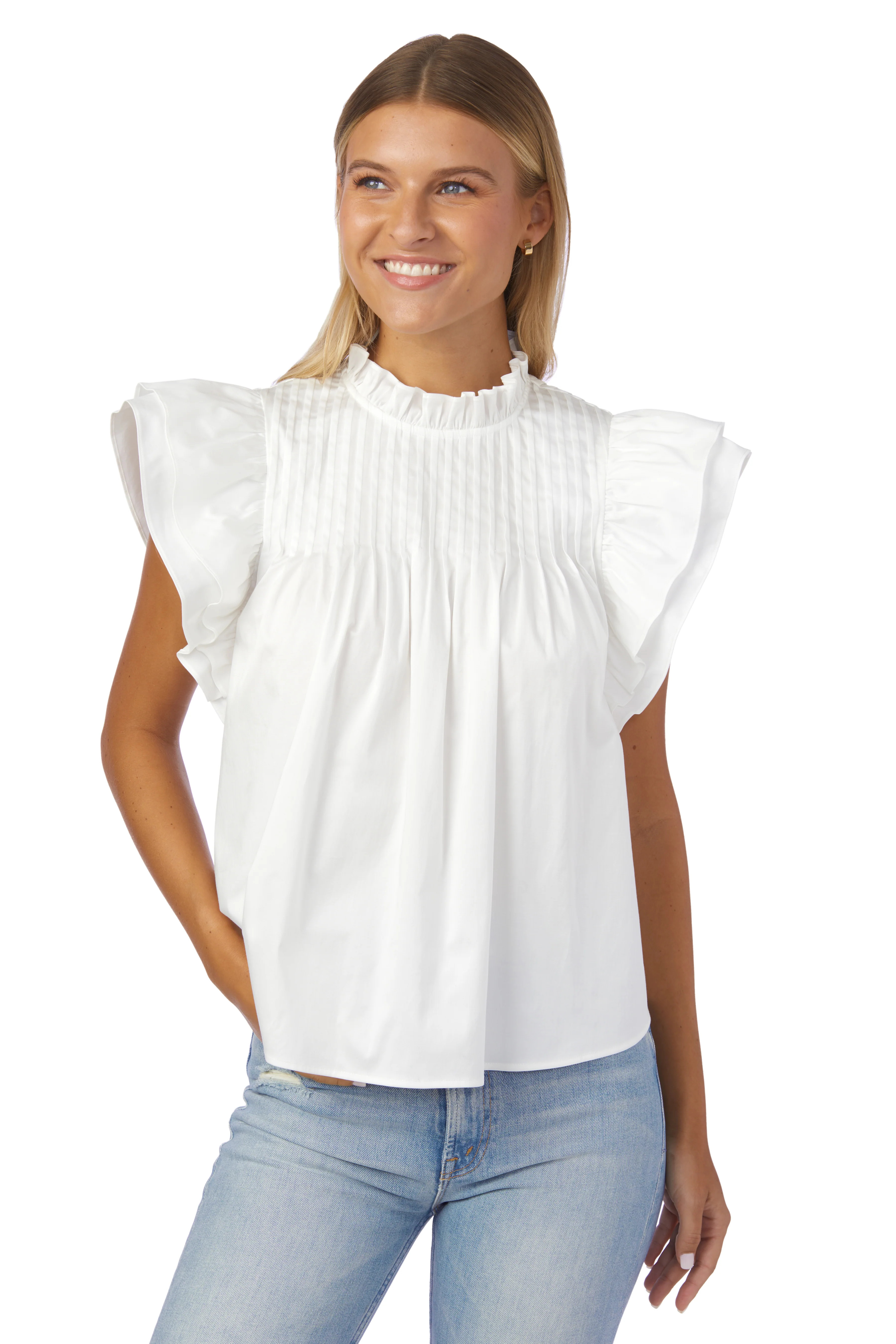 Elsie Top in White - CROSBY by Mollie Burch | CROSBY by Mollie Burch