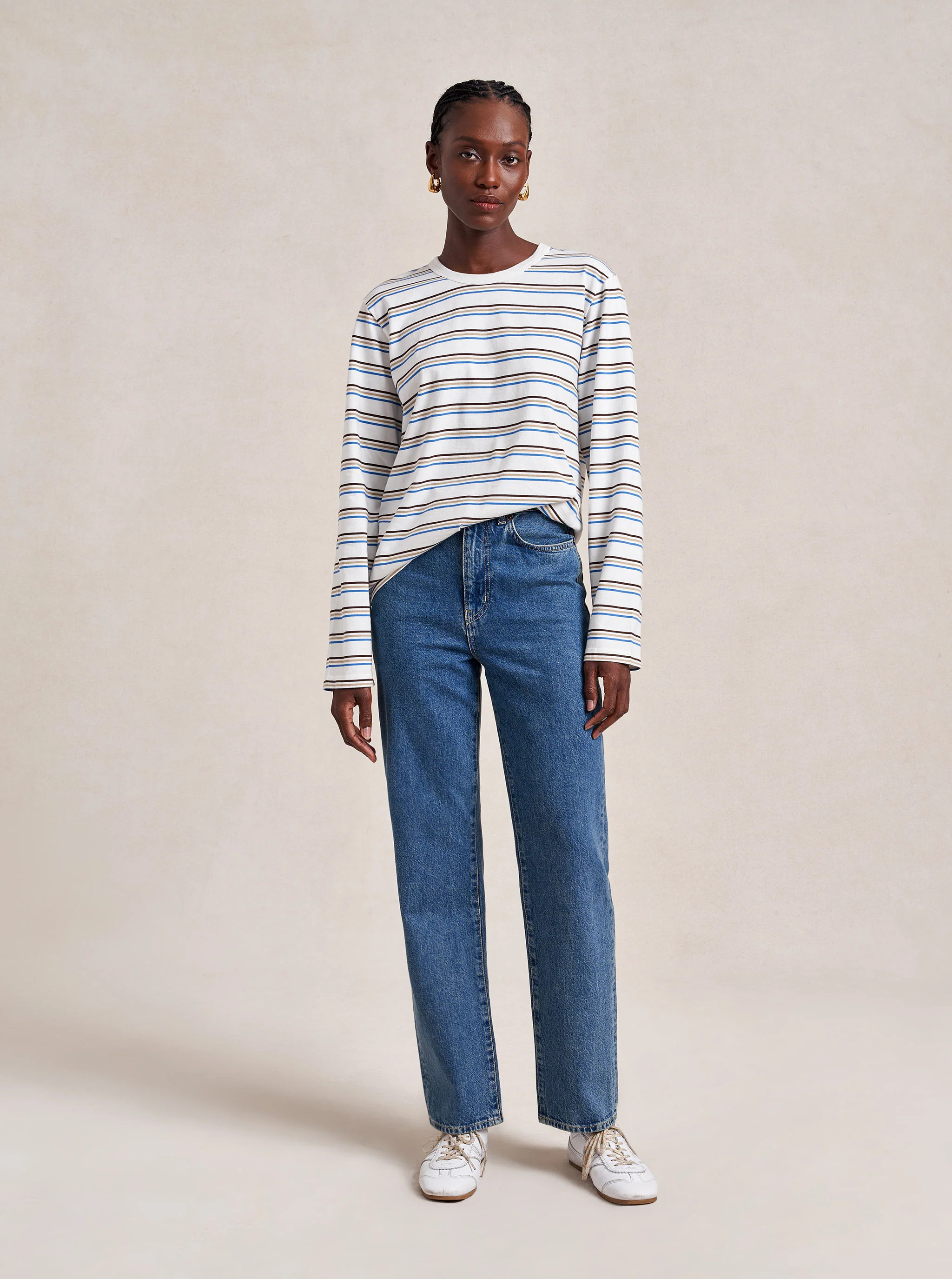 Long Sleeve Boyfriend Tee | La Ligne NYC | La Ligne