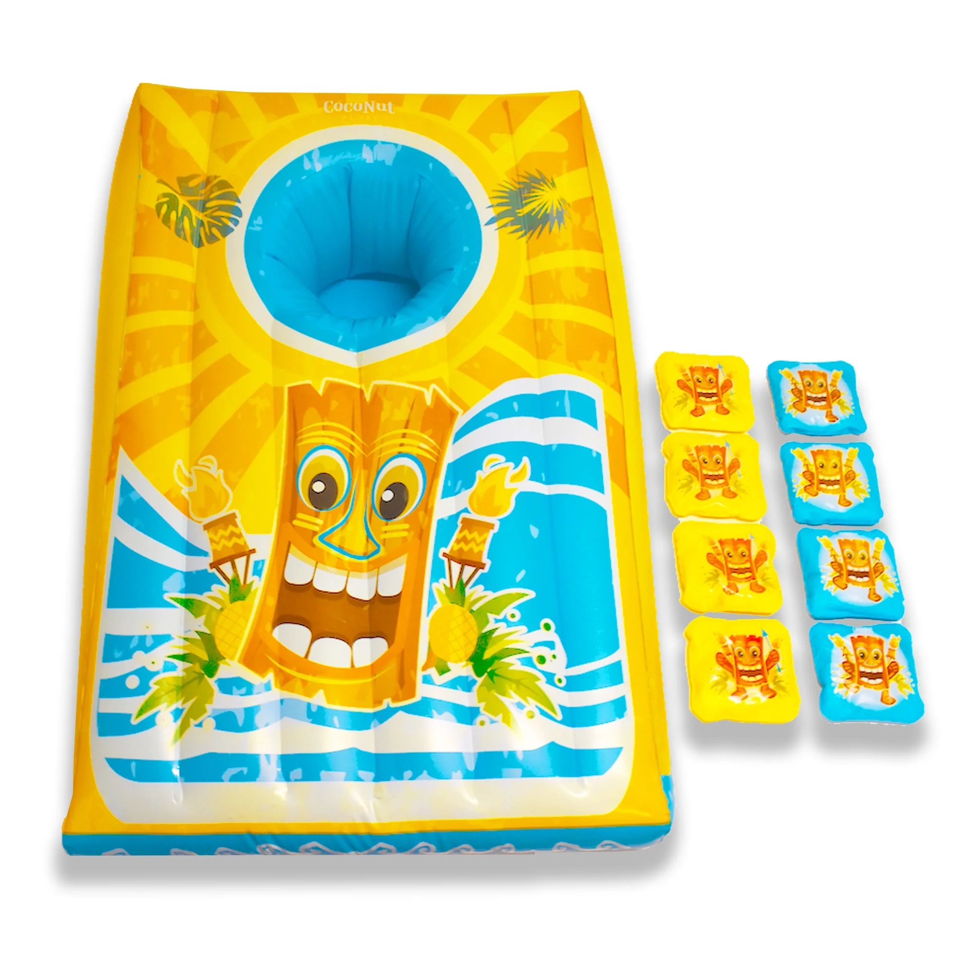 CocoNut Float: Island Toss Floating Cornhole Game - Inflatable 37" x 23" Pool Party Water Game To... | Walmart (US)