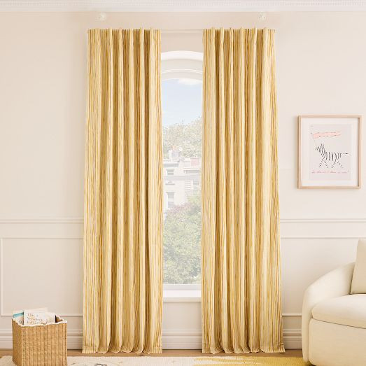 Painted Stripe Blackout Curtain | West Elm (US)