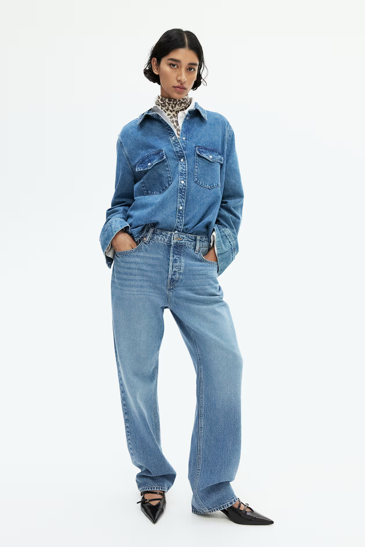 Straight Jeans - Denim blue - Ladies | H&M US | H&M (US + CA)