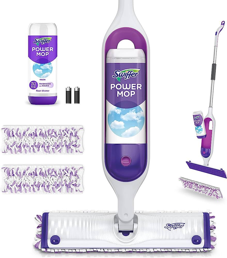 Swiffer PowerMop Multi-Surface Mop Kit for Floor Cleaning, Fresh Scent, Mopping Kit Includes Powe... | Amazon (US)