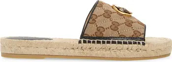 Pilar Original GG Canvas Espadrille Slide Sandal | Nordstrom Canada