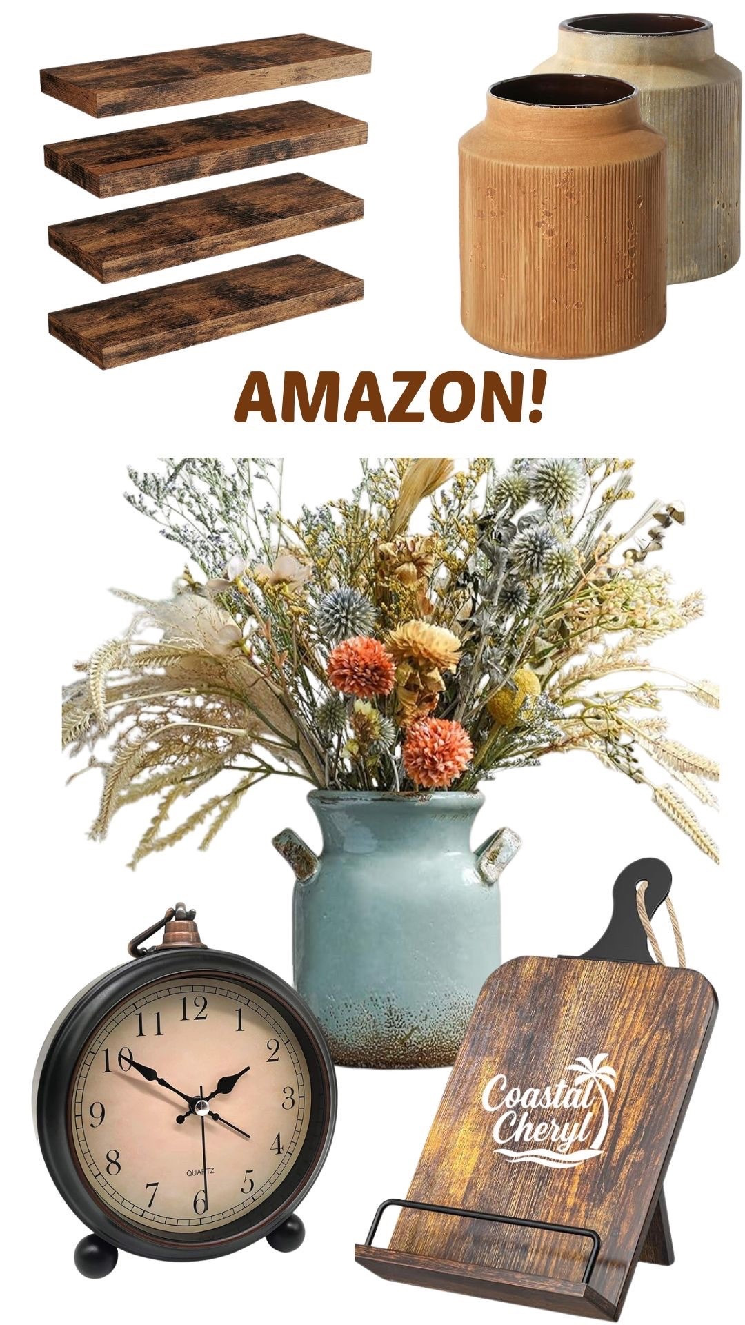 Add farmhouse charm to your home with these decor pieces! #amazon #farmhousedecor #homedecor 

#LTKmomlife #LTKSaleAlert #LTKHome