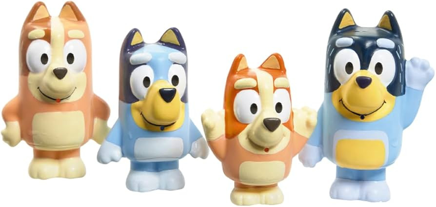 TOMY Toomies Bluey Bath Toy Squirters - Includes Bandit, Chilli, Bingo, and Bluey Figures – Tod... | Amazon (US)